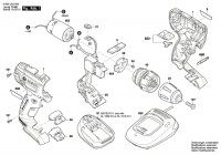 Bosch 3 603 JA3 200 Psb 1440 Li-2 Cordless Impact Drill 14.4 V / Eu Spare Parts